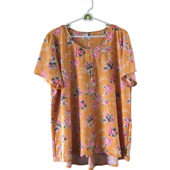 NY Collection Womens Plus Size Top with Necklace - Picture 2 of 5